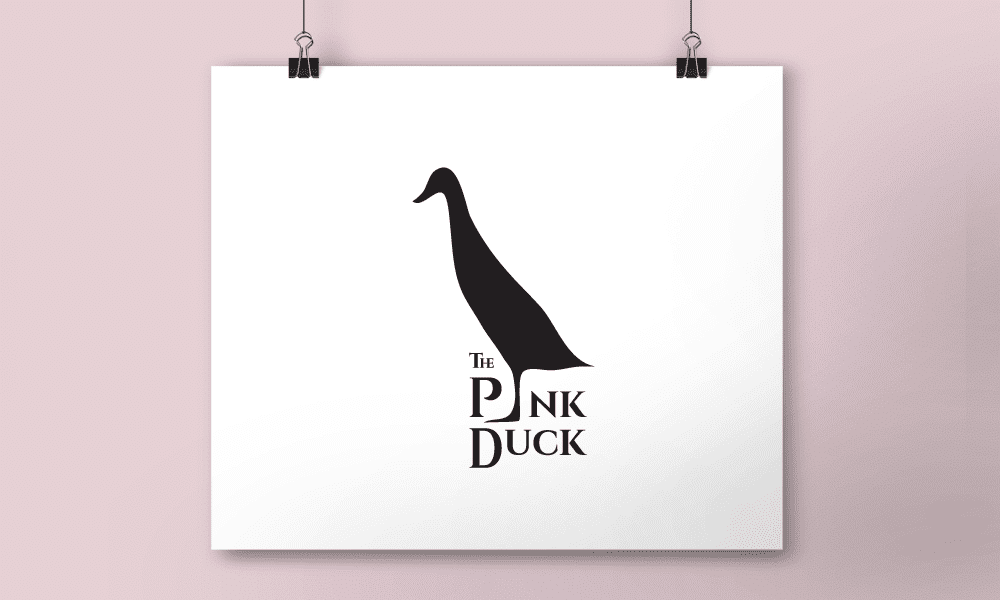 Design de Logótipo - Identidade Visual The Pink Duck