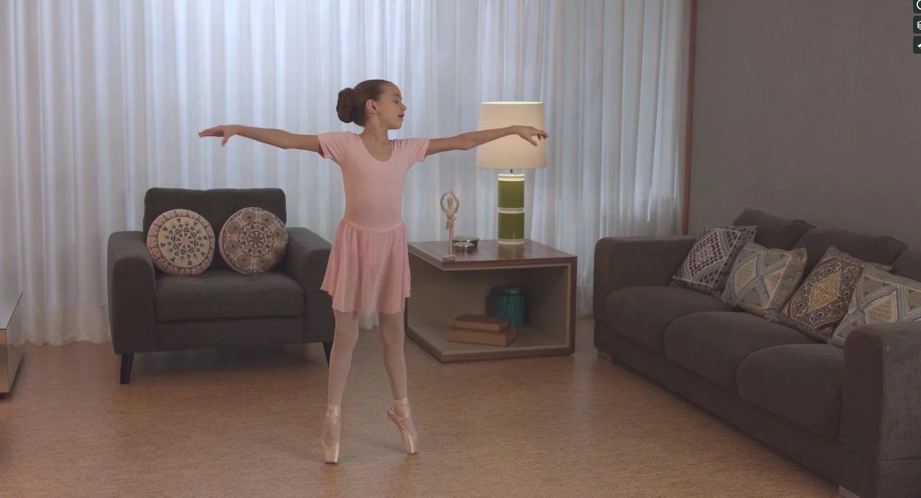 Menina a dança Ballet