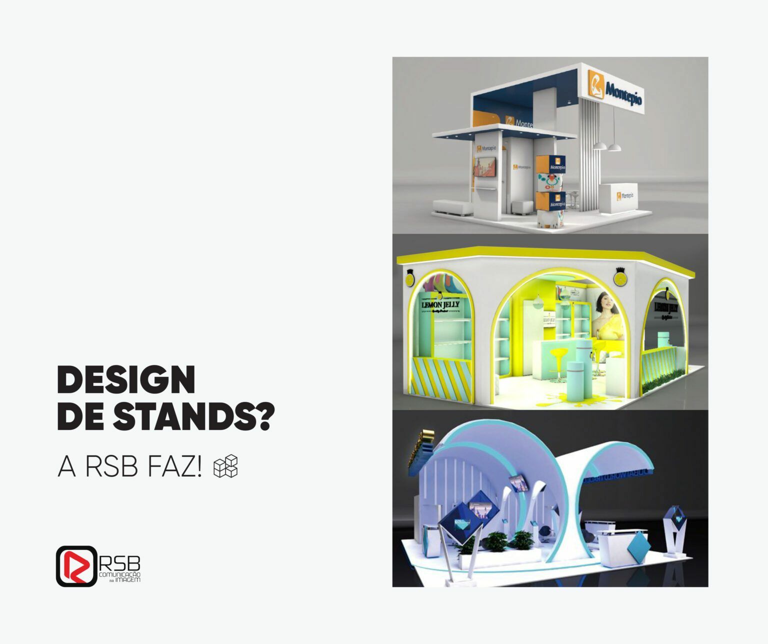 Design 3D de Stands para Feiras